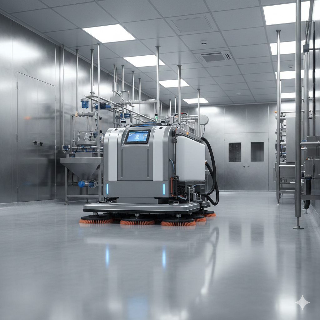 Robots de limpieza: inversión estratégica en industrias médicas y alimenticias